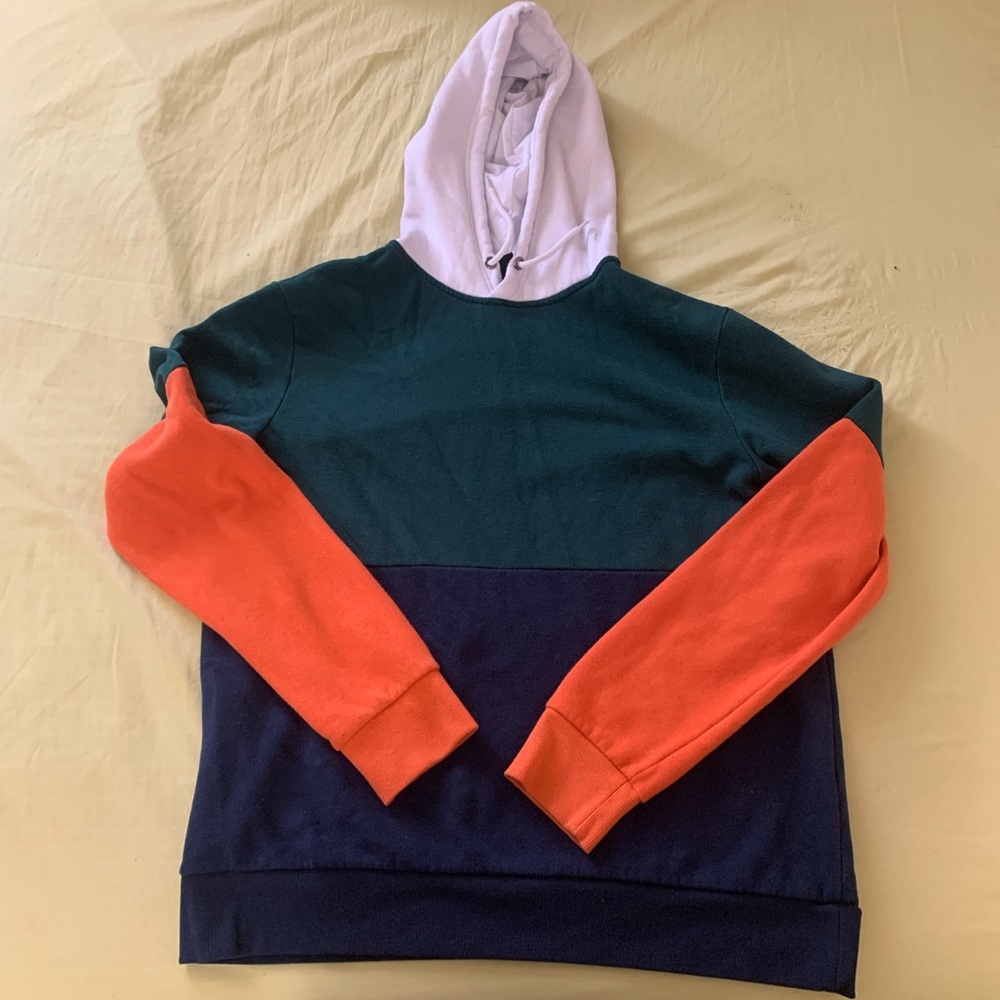 Amnesia Multicoloured Colourblock Hoodie